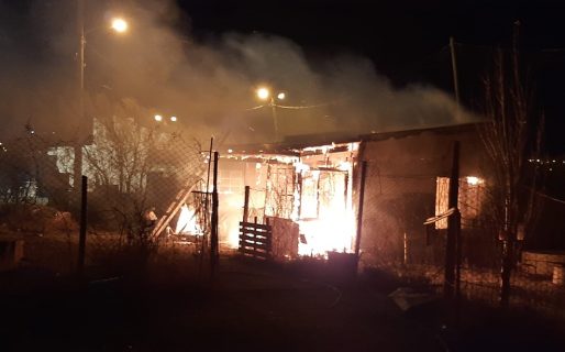 El fuego se apoderó de una vivienda del barrio Abel Amaya