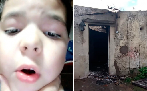 Tiene 8 años, su familia perdió todo en un incendio y pidió ayuda por Tiktok para reconstruir la casa