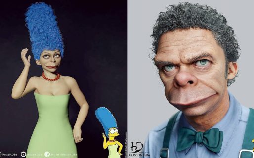 Mostraron cómo se verían Los Simpson en la vida real y el resultado es algo perturbador