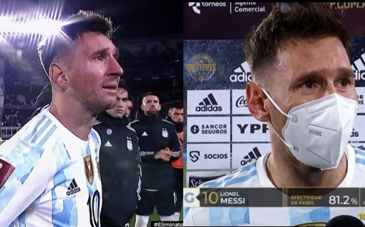 Un Messi inspirado y emocionado se robó todas las miradas en la vuelta del público en Argentina