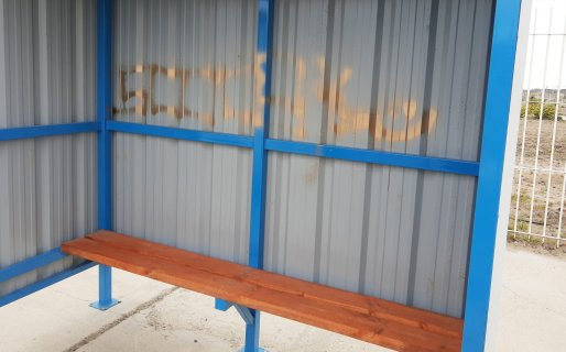 Vandalizan garitas a días de haber sido instaladas