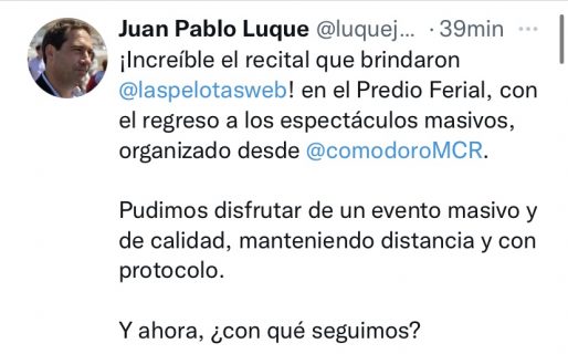 Luego de “Las Pelotas” Luque dijo: ¿y ahora con qué seguimos?