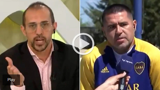Tenso cruce entre Riquelme y Chatruc: “Si querés hacer de periodista y querés pelear conmigo, no me parece”