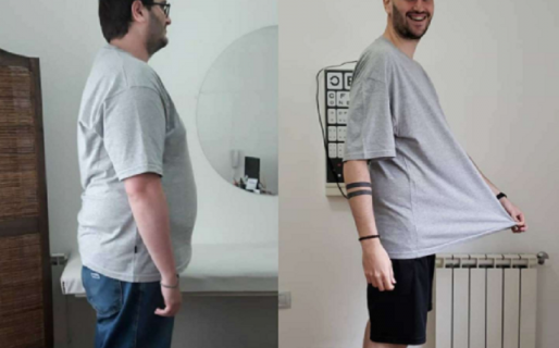 Llegó a pesar 150 kilos y bajó casi la mitad en un año