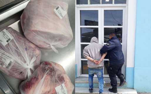 Intentó robar “de paso” 10 mil pesos en carne, pero fue detenido