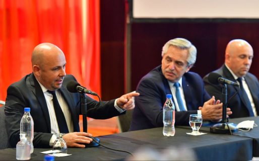 Alberto Fernández pasó por Puerto Madryn y se reunió con los hermanos Sastre y empresarios