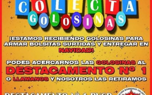 “Doná caramelos, regalá sonrisas”, la campaña de los Bomberos Voluntarios