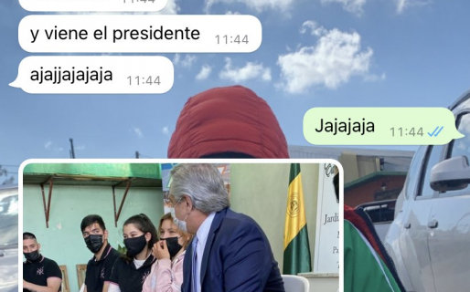 Se hizo viral por faltar al colegio el día que los visitó el Presidente