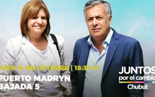Este jueves, Bullrich y Cornejo visitarán Puerto Madryn