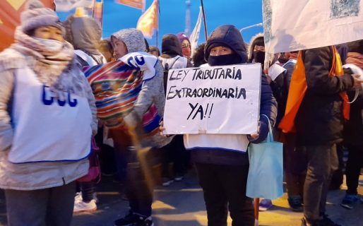 “Pedimos 50 mil pesos de salario porque trabajamos, no nos quedamos en la casa”