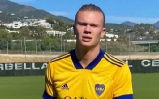 Haaland, con la camiseta de Boca puesta, se pone a punto para volver a las canchas