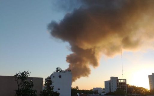 Impresionante incendio en Quilmes