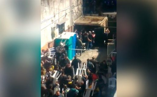 Trabajadores del sindicato de lecheros se cruzaron a botellazos y piedrazos