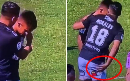 Chile: le limpió los mocos a su compañero en pleno partido