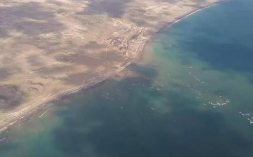 Rocas Coloradas: Se realizó un sobrevuelo y relevamiento de fotografía aérea