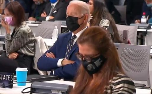La imagen viral de Joe Biden en la cumbre de Cambio Climático