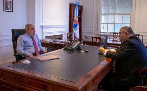 El ministro de Seguridad de Chubut se reunió con Aníbal Fernández