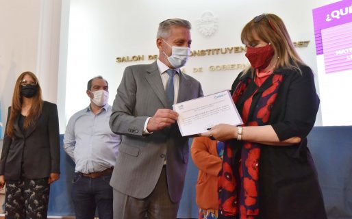 Arcioni participó del acto en conmemoración al día internacional para erradicar la violencia contra la mujer