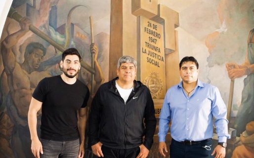 Vidal en la CGT junto a los Moyano