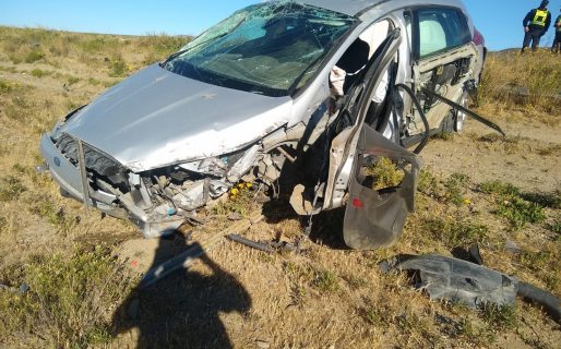 Dos personas resultaron heridas tras un choque frente a La Herradura en Ruta 3