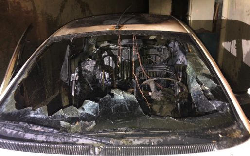 Nuevo incendio de vehículo en horas de la madrugada