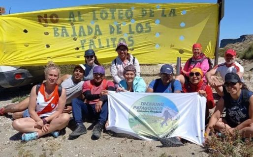 Realizaron un trekking en defensa de la Bajada de los Palitos y la reserva natural