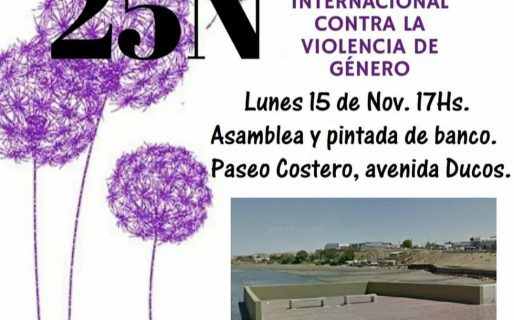 Organizan una pintada rumbo al Día Internacional de la Eliminación de la Violencia contra la Mujer