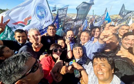 Jorge «Loma» Ávila encabezó el acto de cierre de campaña, a un día de las elecciones del gremio