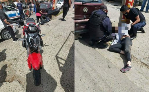 Una mujer resultó herida tras ser atropellada por una moto