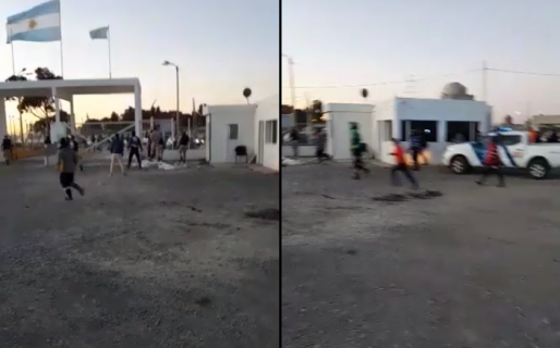 VIDEO: Balazos de goma en el puerto por conflicto de estibadores