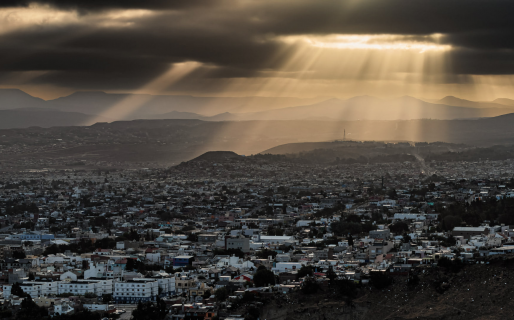 La imagen ‘celestial’ de Comodoro desde el Chenque