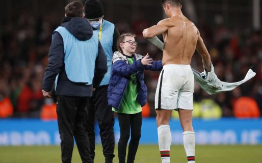 El notable gesto de Cristiano con una niña irlandesa