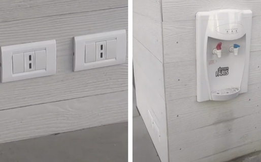 Un lujo: La parada de colectivos que tiene dispenser de agua y enchufes para cargar el celular