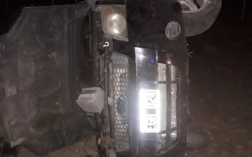 Una familia volcó en la zona de “La Laurita”