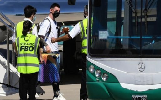 Messi llegó a Rosario para celebrar las fiestas de fin de año