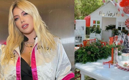 Wanda Nara mostró la ambientación navideña: mesa al aire libre, candybar y una vista privilegiada