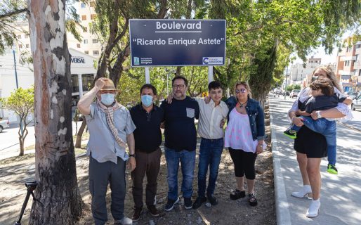El municipio impuso el nombre Ricardo Enrique Astete a un boulevard de la Av. Rivadavia