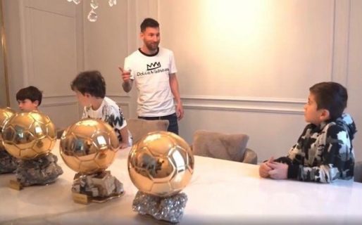 Thiago Messi y la divertida pregunta a Lionel por el séptimo Balón de Oro