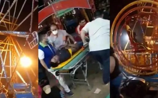 Se desprendió un asiento de la vuelta al mundo y un papá y su hijo cayeron al vacío