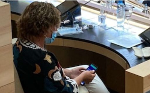 Una legisladora cordobesa jugó al Candy Crush en medio de una sesión