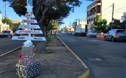 El colmo: Se robaron uno de los pinos que decoraba el Paseo Polonia