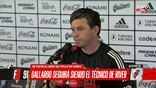 Marcelo Gallardo: “Elijo seguir un año más en River Plate”