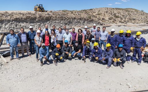 Luque recorrió la zona donde se construye el Centro de Interpretación de la Naturaleza Austral