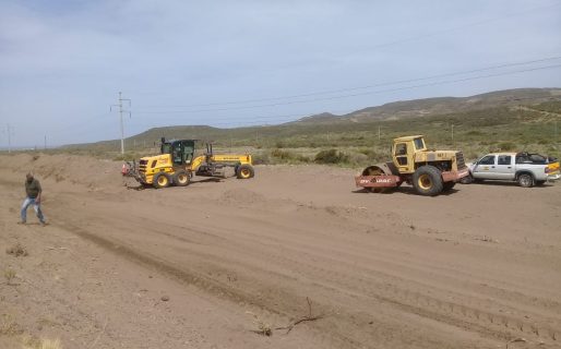 El Gobierno Provincial realiza trabajos en la ruta provincial Nº 39 en Comodoro Rivadavia