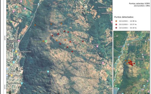 Cordillera: Cerca de 100 brigadistas trabajan para controlar incendio en Lago Puelo