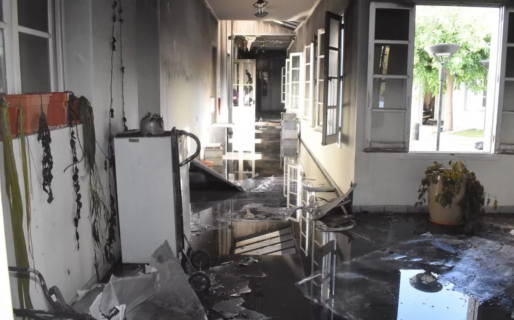 “Siento una verdadera pena”, dijo Lizurume sobre la quema de la Casa de Gobierno que reconstruyó en su gestión