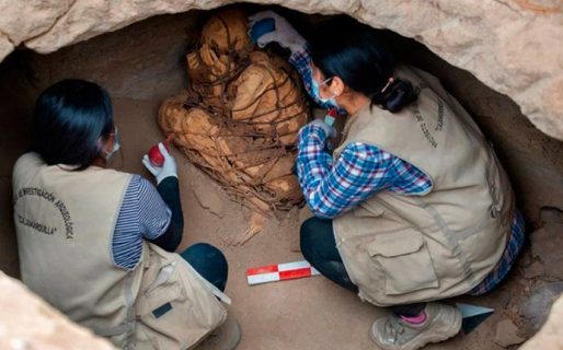 Increíble: hallaron una momia en Perú