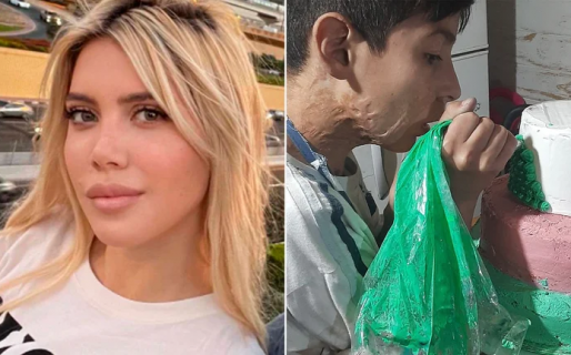 Wanda Nara le encargó una torta a Joaquín: “Nunca bajes los brazos”