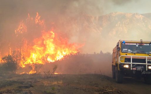Brigadistas controlaron el incendio en Lago Puelo