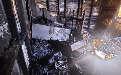 Prendió fuego la casa de la suegra luego de ser denunciado por violencia